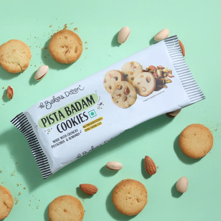 The Baker's Dozen Pista Badam Cookies