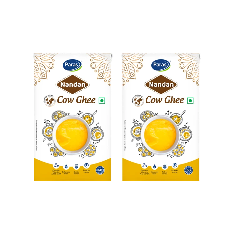Paras Nandan Cow Ghee - Pack of 2 (Hasuvina Tuppa)