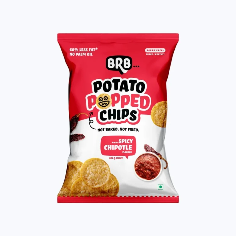 BRB Potato Popped Chips (Spicy Chipotle Flavour)