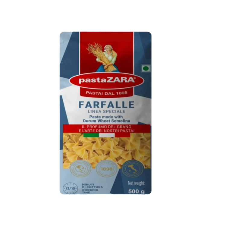 pastaZara Durum Wheat Semolina Farfalle Pasta