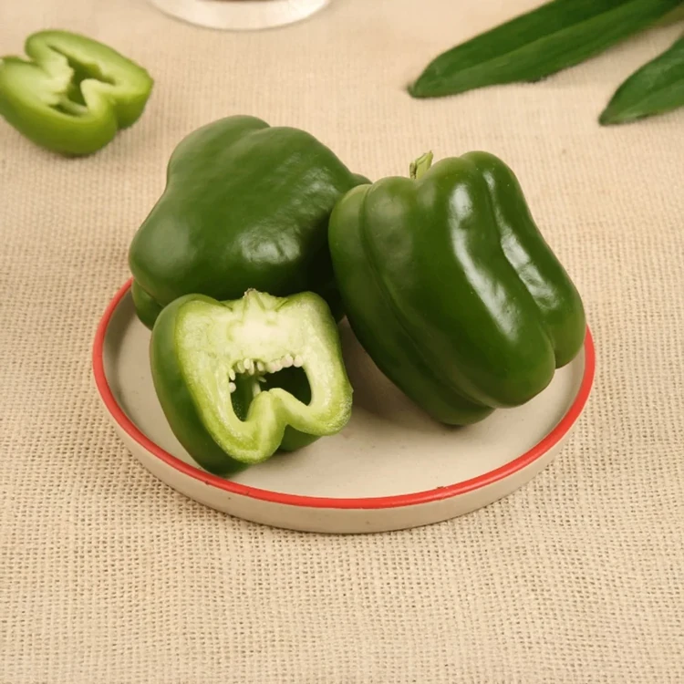 Organically Grown Capsicum - (250-300) g (Dappa Menasinakayi)