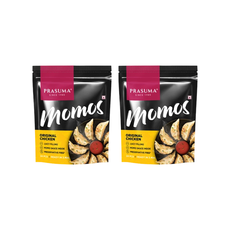Prasuma Original Chicken Momos - Pack of 2