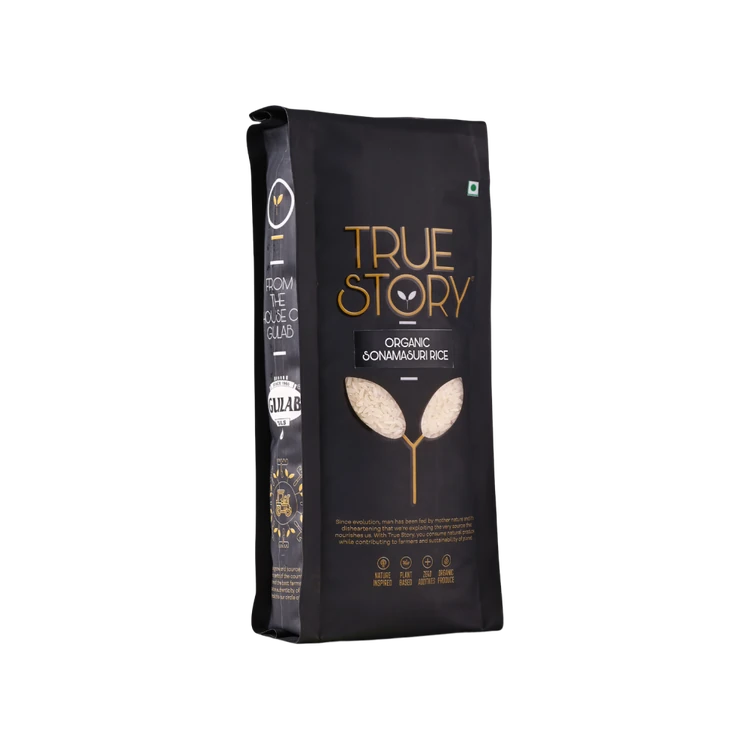 True Story Organic Sonamasuri Rice