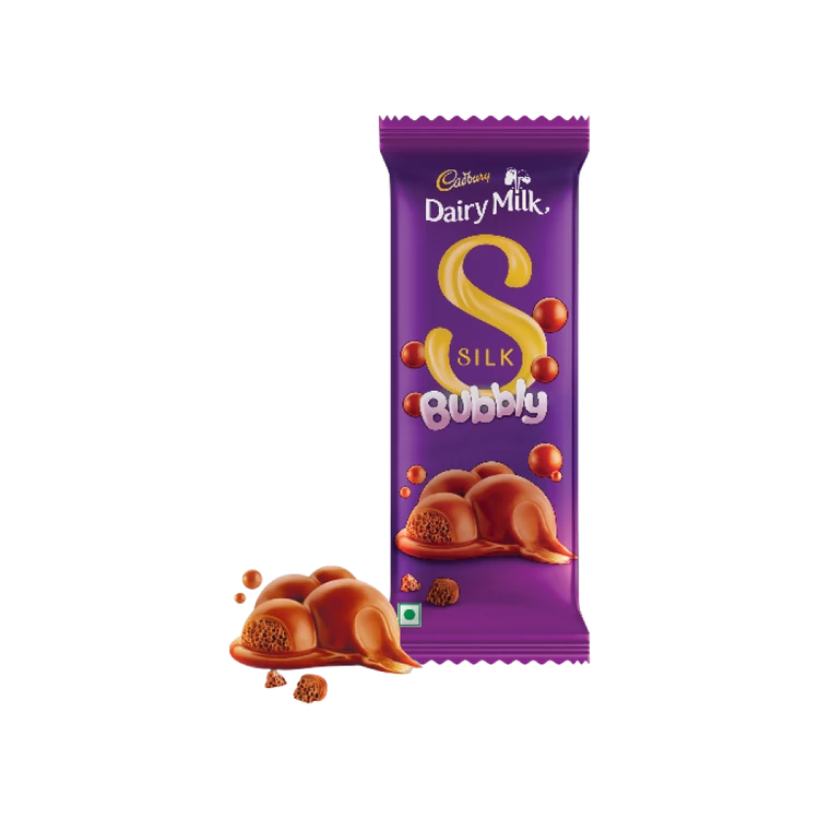 Cadbury Dairy Milk Silk Bubbly Milk Chocolate Bar