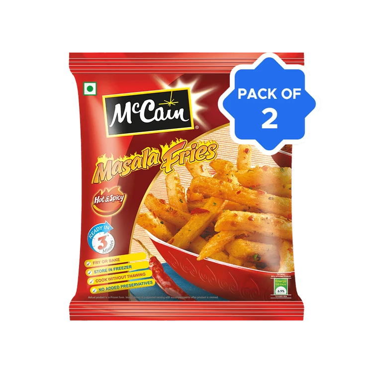 McCain Masala French Fries (Frozen) - Pack of 2