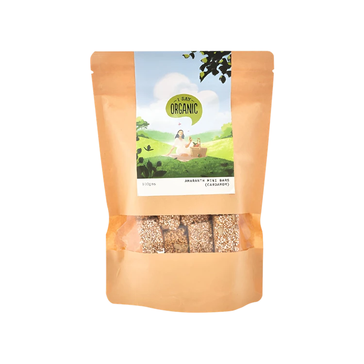 I Say Organic Amaranth Mini Snack Bar (Cardamom)