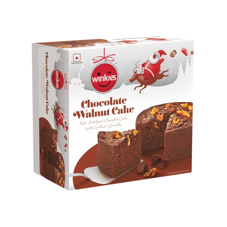 Winkies Walnut Chocolate Festive Cake