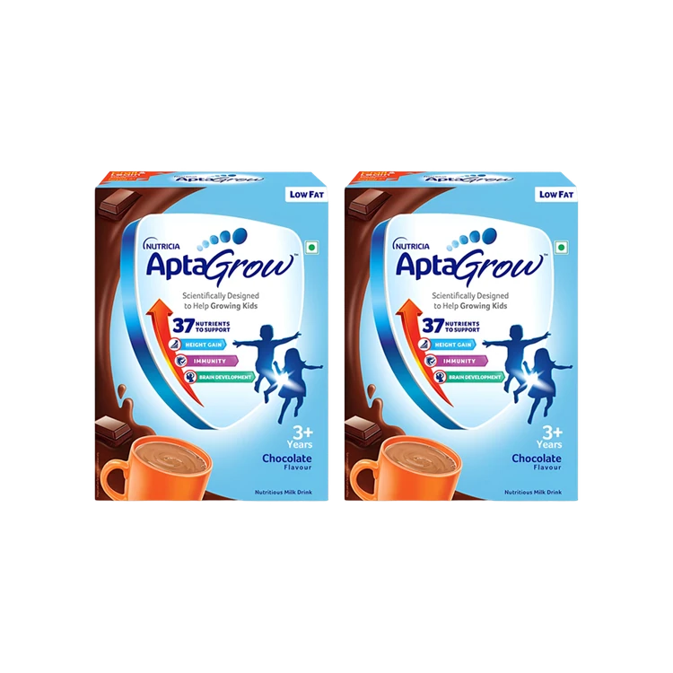 Aptagrow Chocolate Flavour Drink Mix For 3+ Years - Pack of 2