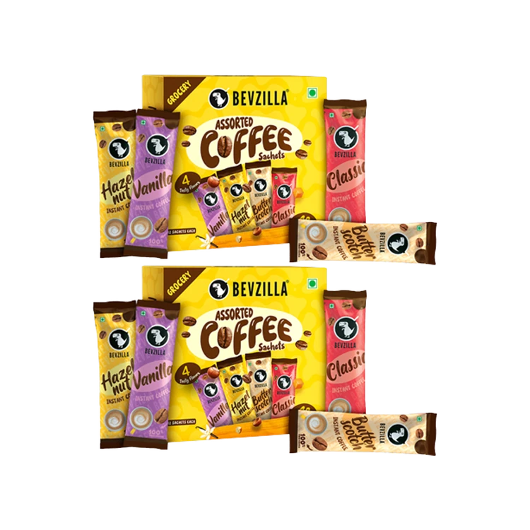 Bevzilla Assorted Instant Coffee Sachets - Pack of 2