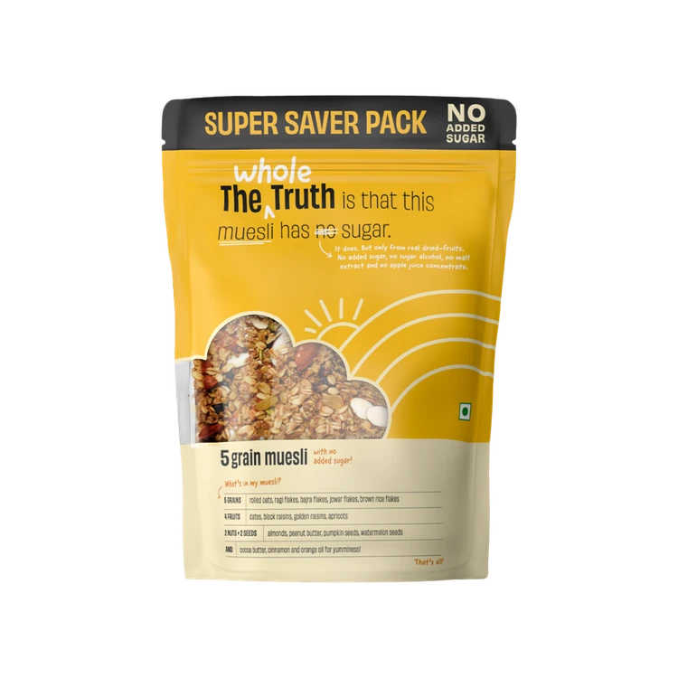 The Whole Truth 5 Grain Muesli with No Added Sugar