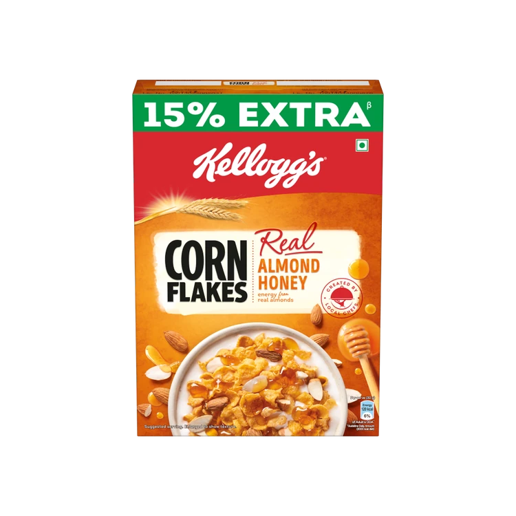 Kellogg's Real Almond Honey Corn Flakes