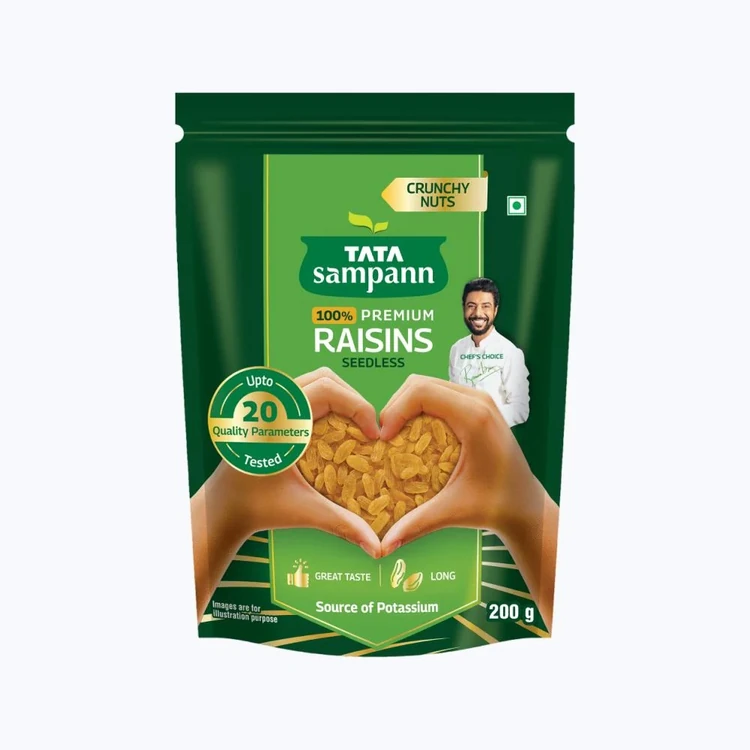 Tata Sampann Seedless Raisins (100% Pure Premium) (Ona Drakshi)