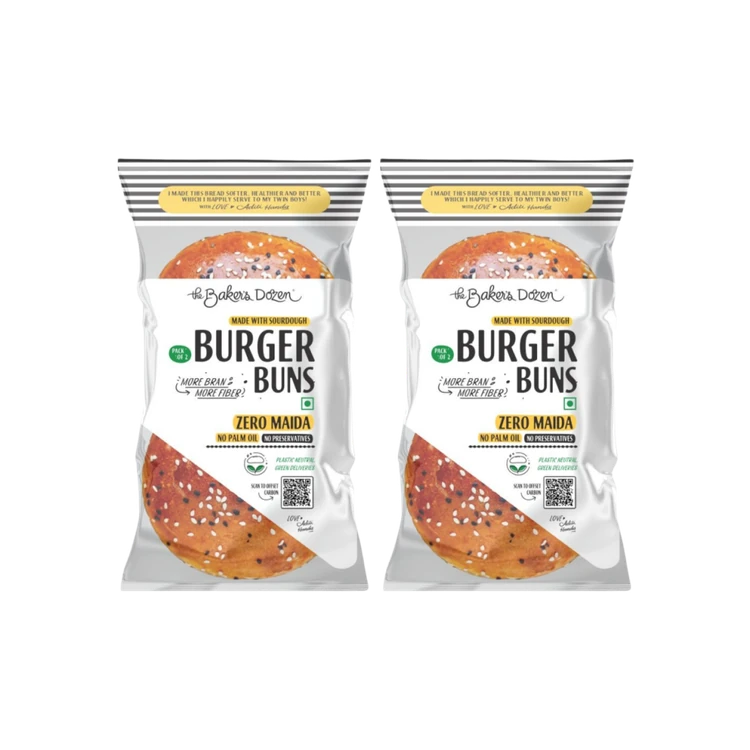 The Baker's Dozen Burger Bun (Sourdough) - Pack of 2