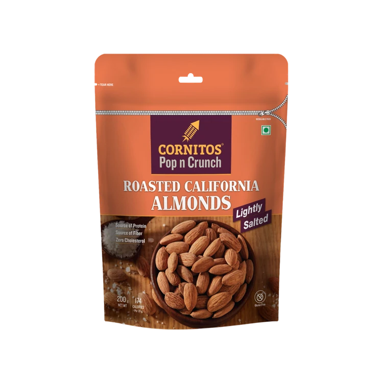 Cornitos Pop n Crunch Lightly Salted California Flavoured Almonds - Roasted