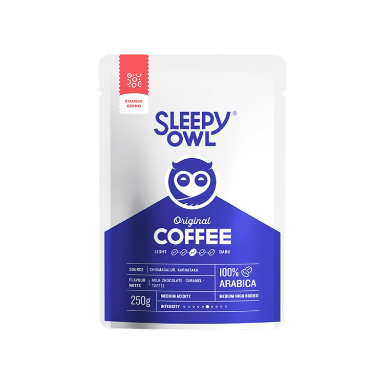 Sleepy Owl Medium Roast French Press Ground Coffee