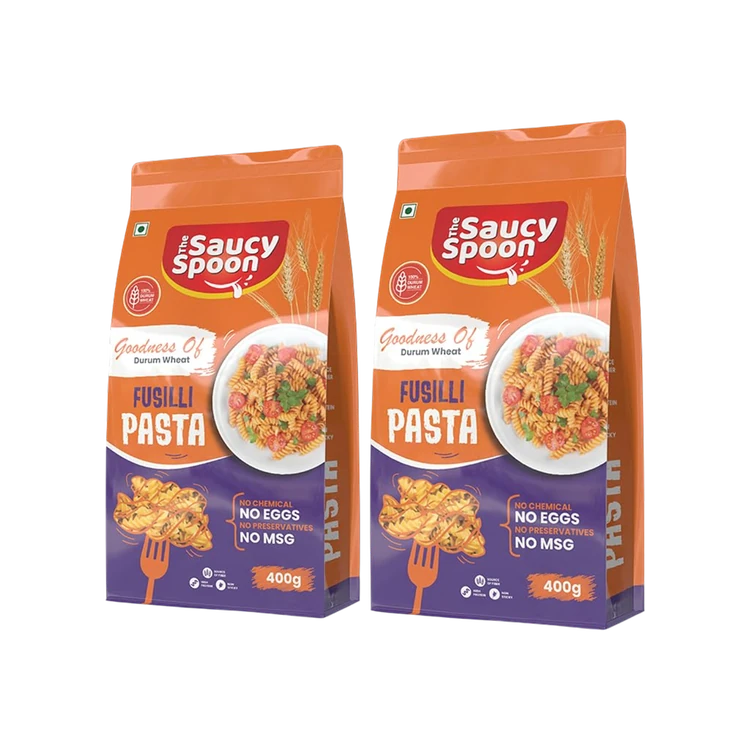 The Saucy Spoon Durum Wheat Fusilli Pasta
