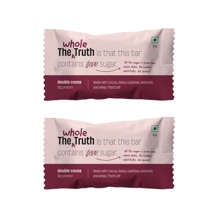 The Whole Truth Double Cocoa Protein Bar - Pack of 2