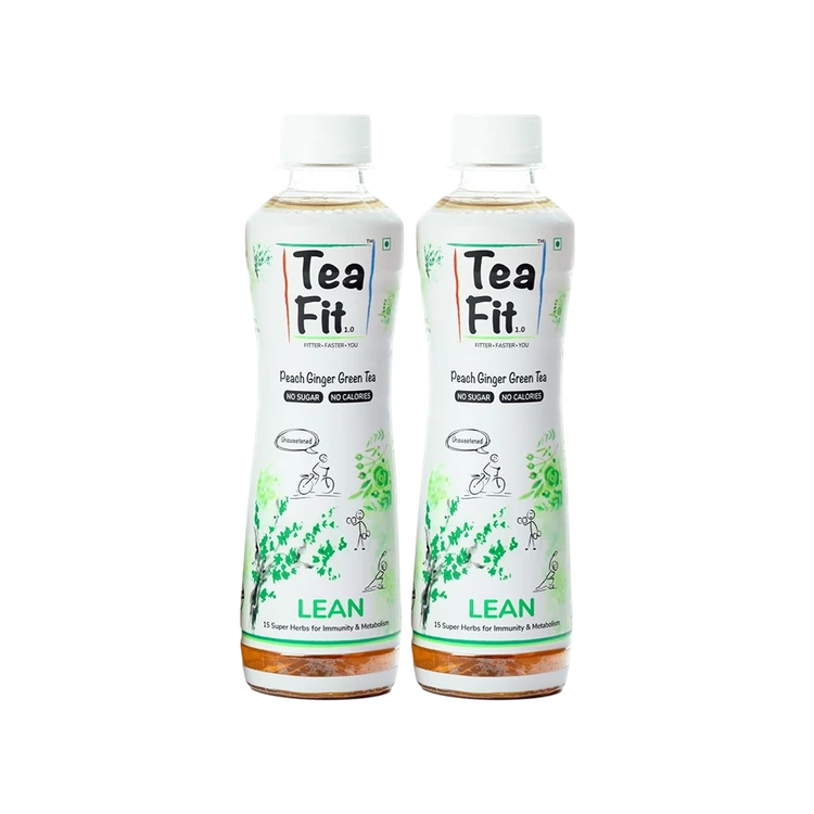 TeaFit Peach Ginger Green Tea - Pack of 2