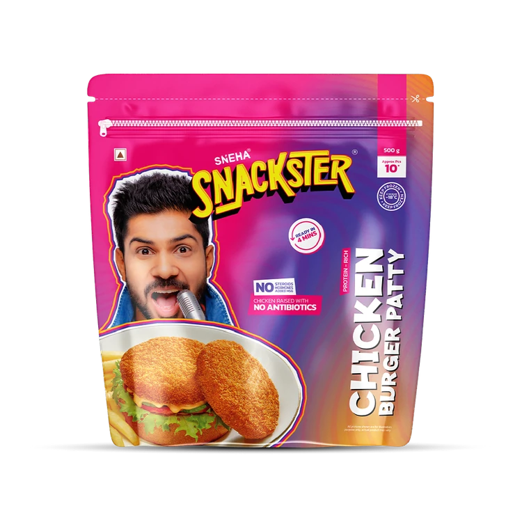 Sneha Snackster Chicken Burger Patty
