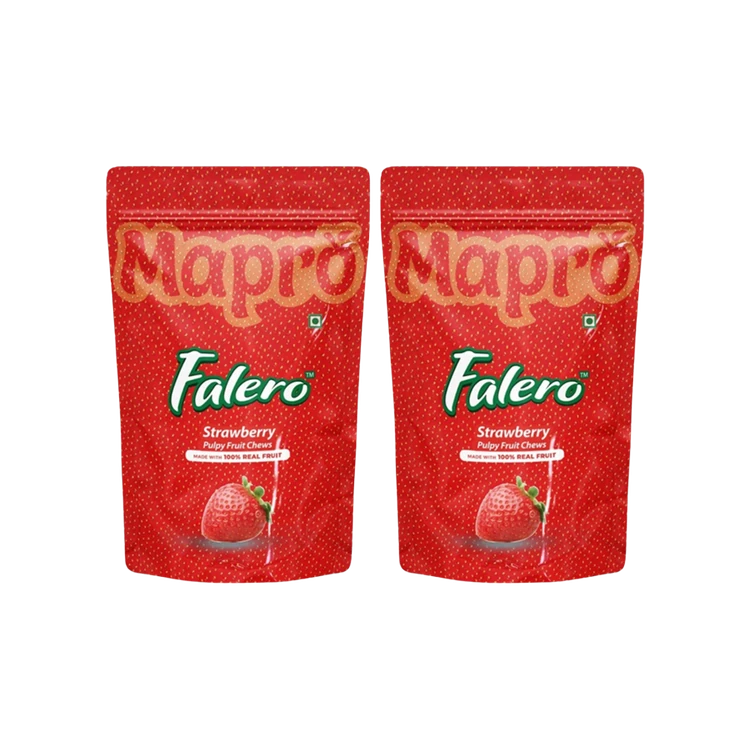 Mapro Falero Strawberry Fruit Chews Candy - Pack of 2
