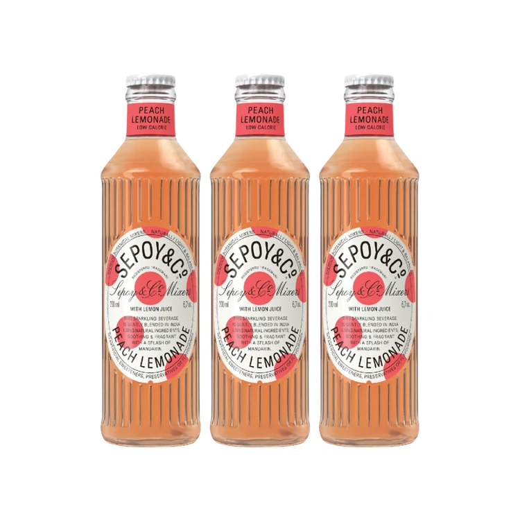 Sepoy & Co. Peach Lemonade Sparkling Drink - Pack of 3