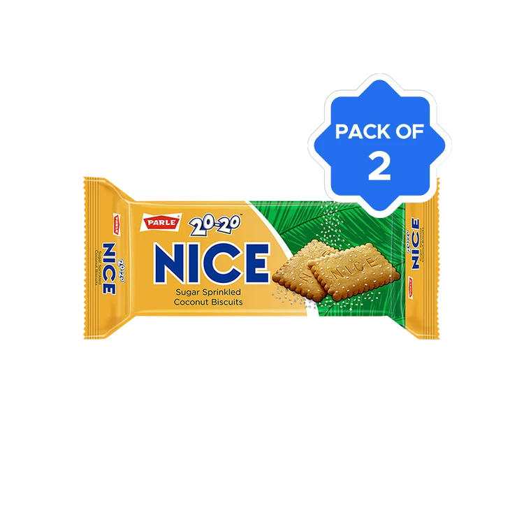 Parle 20-20 Nice Biscuit - Pack of 2