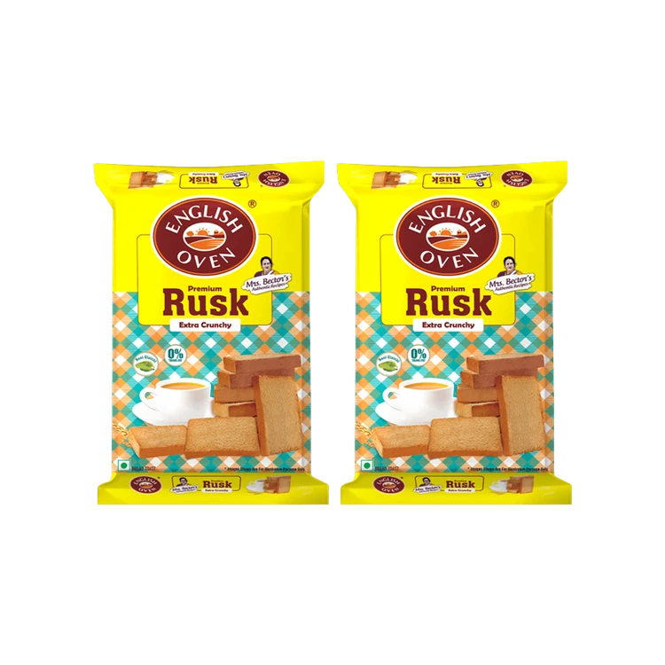 English Oven Extra Crunchy Premium Rusk - Pack of 2