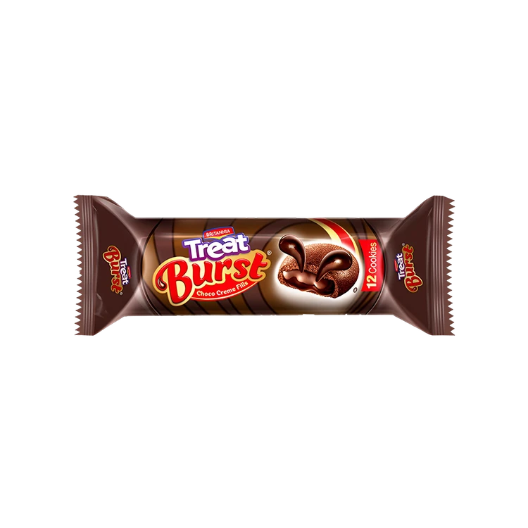 Britannia Treat Burst Choco Cream Fills Biscuit