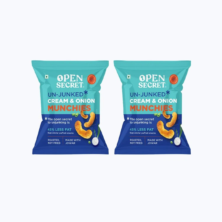 Open Secret Un-Junked Cream & Onion Puff - Pack of 2