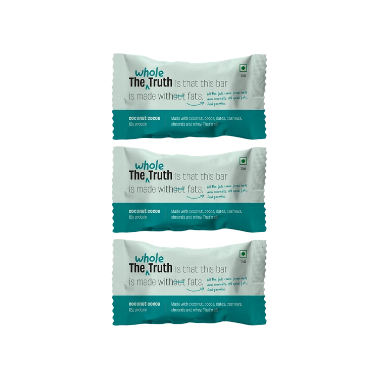 The Whole Truth Coconut Cocoa Protein Bar - Pack of 3
