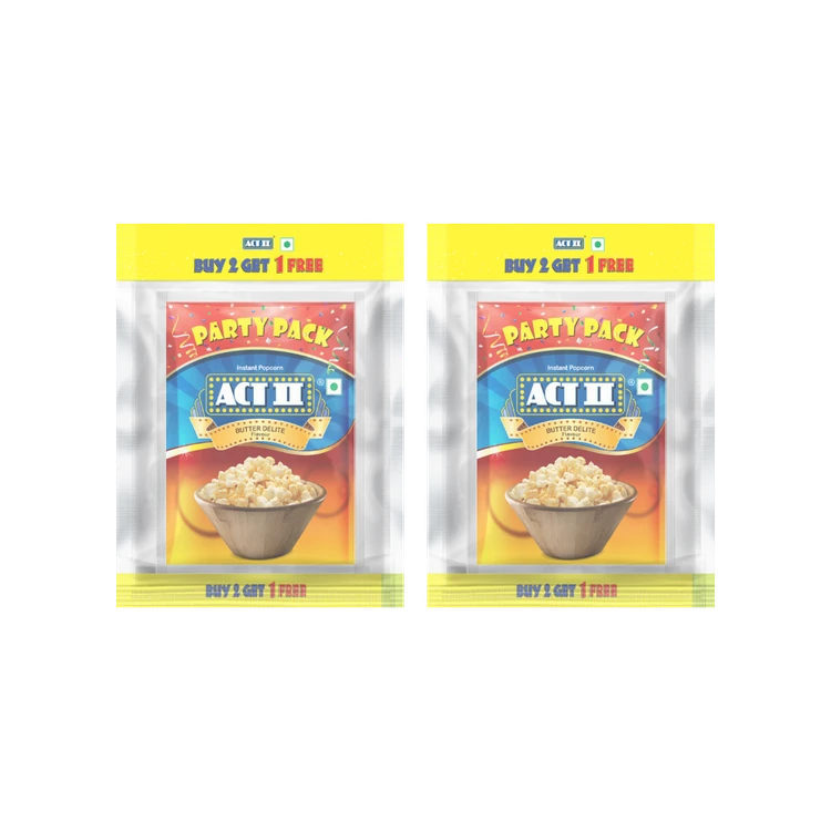 Act II Butter Popcorn - Instant - Buy 2 Get 1 Free - Pack of 2