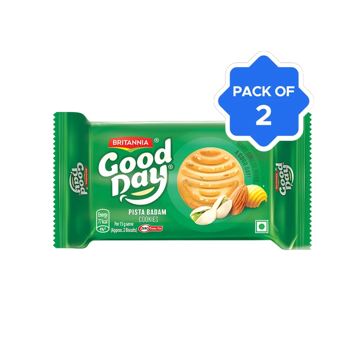 Britannia Good Day Pista Badam Biscuit - Pack of 2