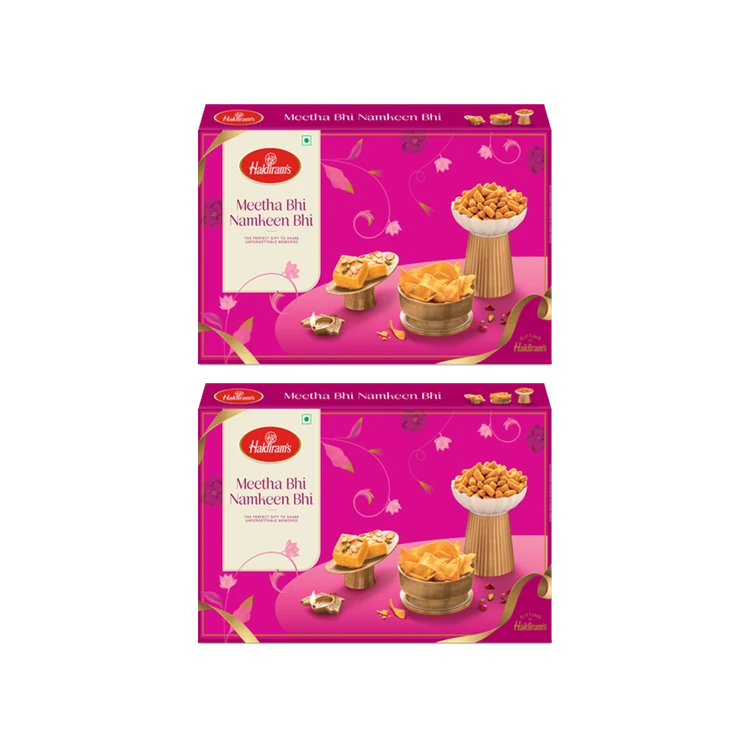 Haldiram's Meetha Bhi Namkeen Bhi Gift Pack - Pack of 2