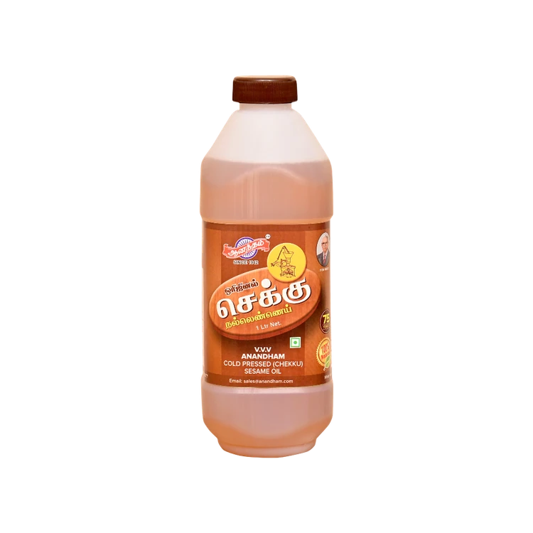 Anandham (Chekku) Cold Pressed Sesame Oil/Til Oil (Thampina Ellu Enne)