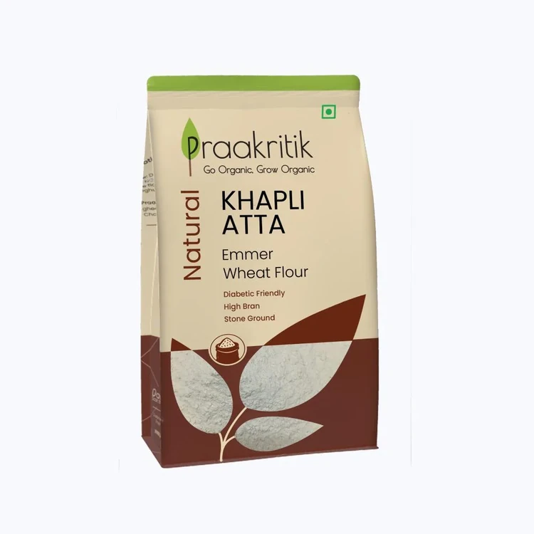 Praakritik Natural Organic Khapli Wheat Atta - 1 Kg
