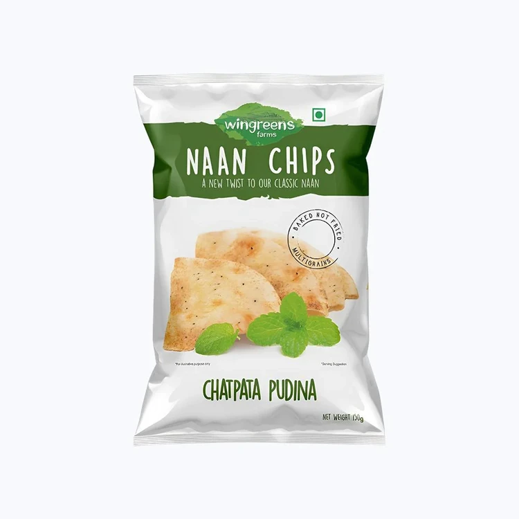 Wingreens Farms Chatpatta Pudina Naan Chips