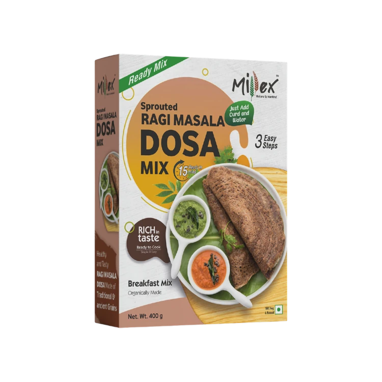 Millex Sprouted Ragi Masala Dosa Mix