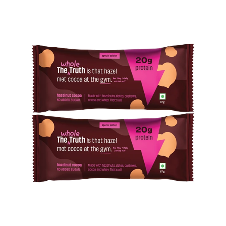 The Whole Truth Protein Bar Hazelnut Cocoa - Pack of 2