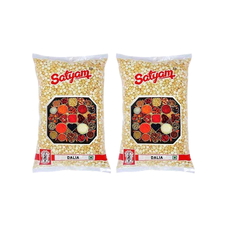 Satyam Roasted Chana Dal Daliya - Pack of 2 (Godhi Rave)