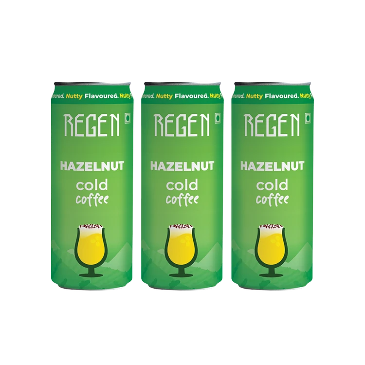 Regen Hazelnut Cold Coffee - Pack of 3