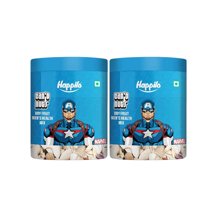 Happilo Can'o Nuts Dry Fruit Mix (Men's Health) - Pack of 2 (Dry Fruit Mishrana)