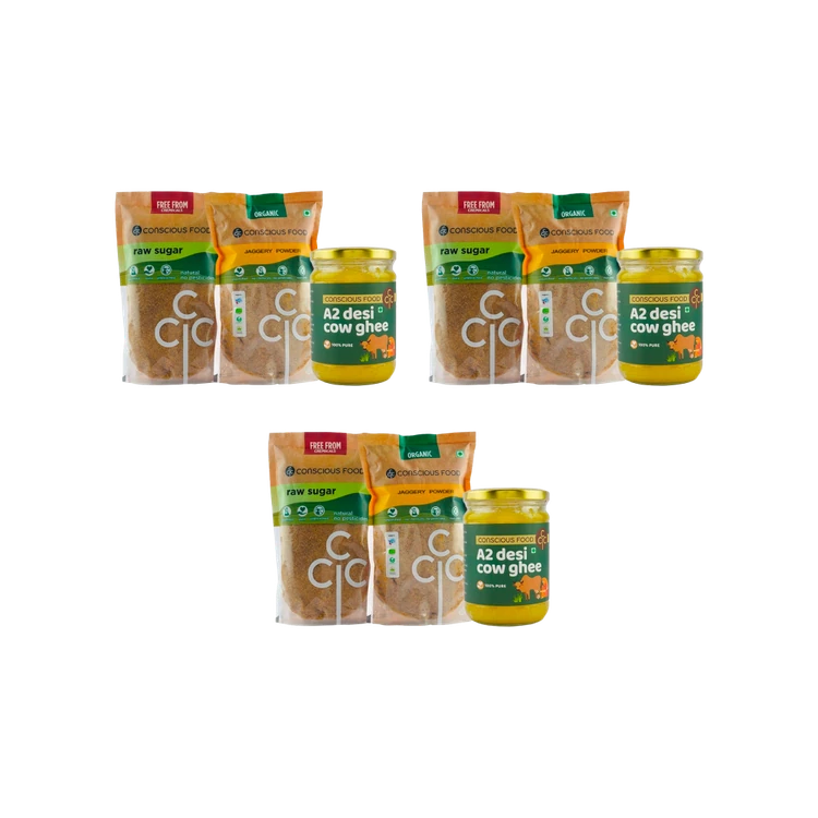 Conscious Food The Golden Goodness Gift Box - Pack of 3