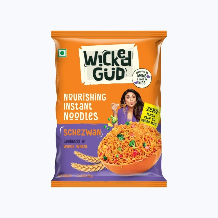 WickedGud Schezwan Nourishing No Maida & No Oil Instant Noodles