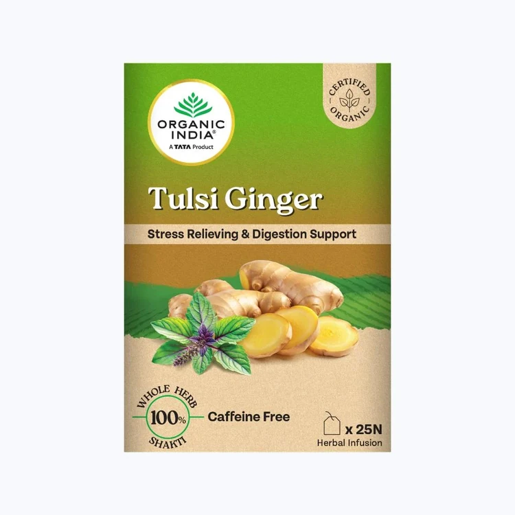 Organic India Tulsi Ginger Tea Bags