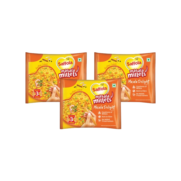 Saffola Masala Millet Delight - Pack of 3