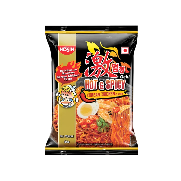 Nissin Geki - Hot & Spicy Korean Chicken Flavoured Instant Noodles