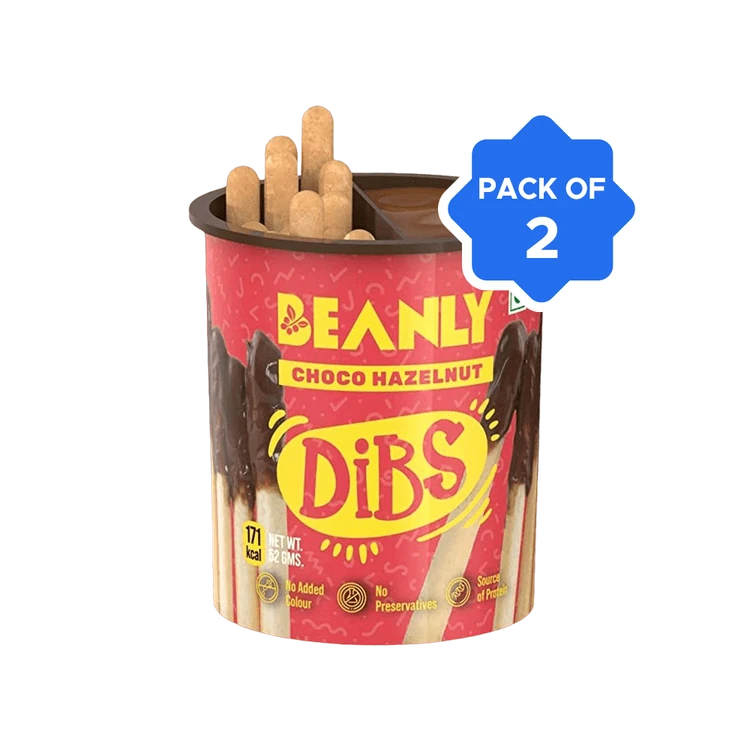 Beanly Choco Hazelnut Spread with Breadsticks - Pack of 2