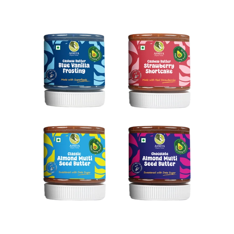 Asmita Organic Farms Nutty By Nature Tasting Butter Box