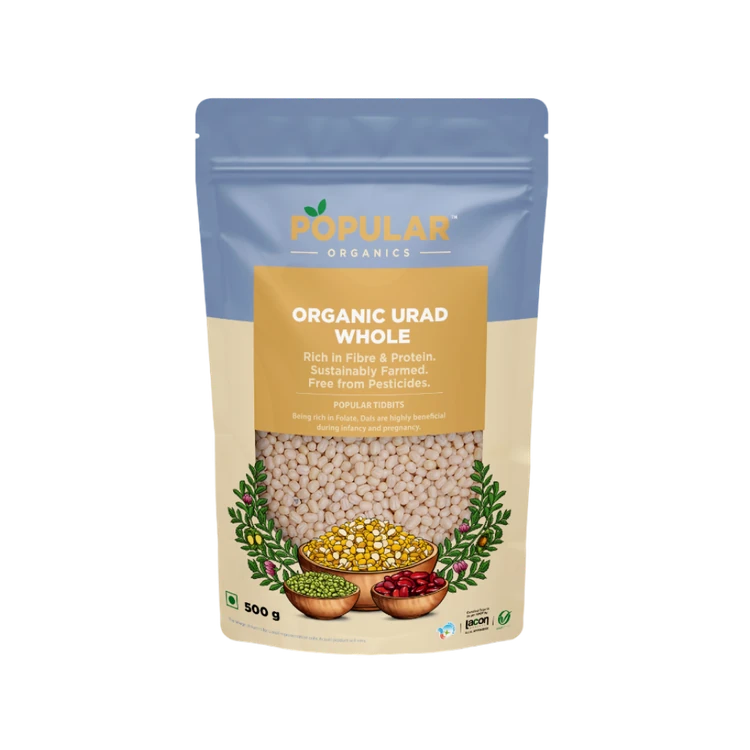 Popular Organics Urad (Sabut) (Uddina Kalu)