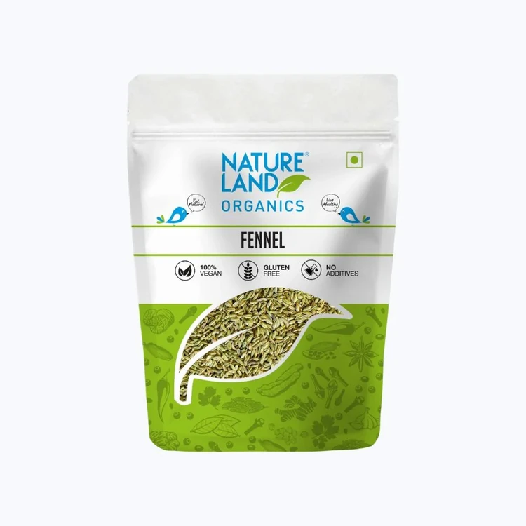 Natureland Fennel Organic Saunf Seeds